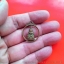 เหรียญพระแก้วมรกตฉลุลายลงยา ทรงกลมเก่า