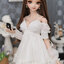 [SOLDOUT] SD13G White Deep V Dress